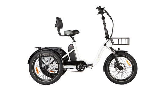 EUNORAU One-Trike 2.0 48V 500W Electric Trike Folding 440lbs 50mi