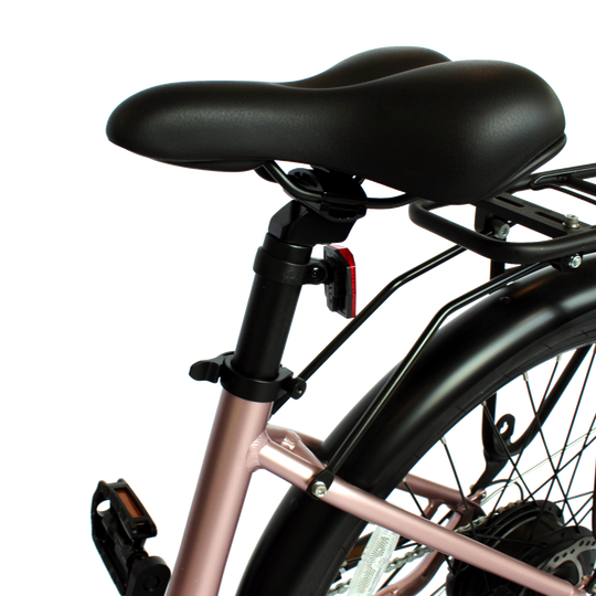 GIO Storm eBike Rose Gold 48V 500W Samsung Battery 46mi Range